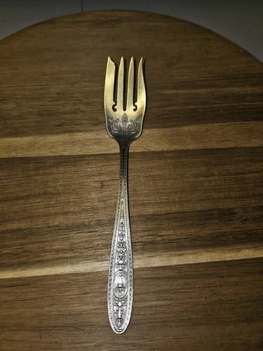 Antique Vintage International Sterling Silver Fish Fork Flatware Silverware