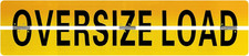1 Pack Oversize Load Sign 12" X 60" Hinged Aluminum Wide Load Banner for Trucks