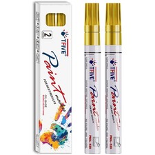TFIVE Gold Permanent Paint Marker Pens - 2 Co...