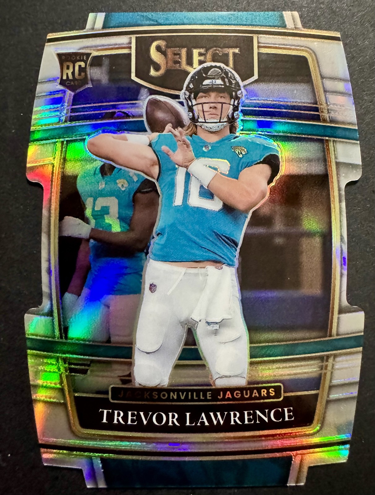 Trevor Lawrence Panini Select #43 Silver Die Cut