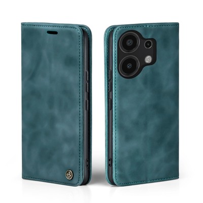 Handy Hülle für Xiaomi Redmi Note 13 Pro Klapp Magnet Smartphone Cover Petrol