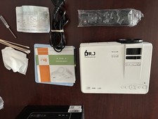 DR.J Professional HI-04 White Outdoor Mini Projector.Photos Show What  sIncluded
