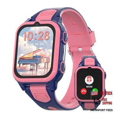 4G Kids Smart Watch with GPS Tracker Video Voice Calling Text Chat SOS Call,