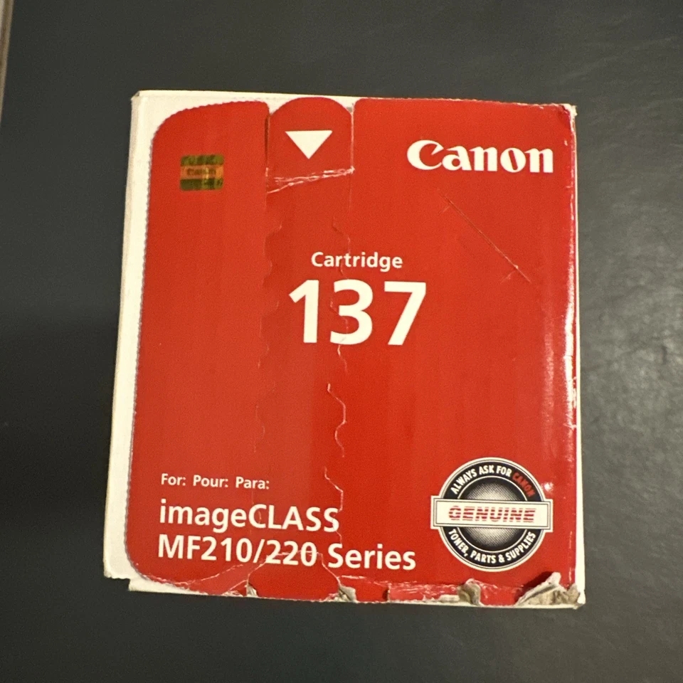 Cartucho genuino Canon 137 tóner para impresora láser - negro NUEVO SELLADO Foto 4 de 4