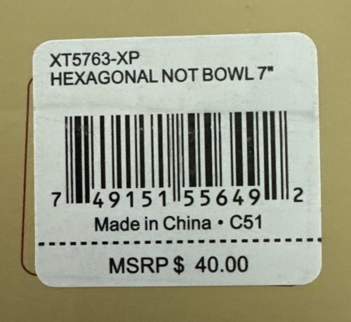 Spode Hexagonal Nut Bowl 7” Diameter Christmas Holidays Brand New XT5763-XP - Picture 8 of 9