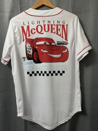 Disney Pixar Cars Lightning McQueen Jersey Size Medium - Picture 2 of 12