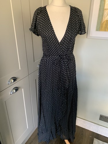 Whistles Black & White Polka Dot Wrap Style Dress 10 - Bild 2 von 12