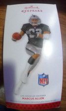 Hallmark 2013 Marcus Allen Los Angeles Raiders Keepsake Ornament NFL Football