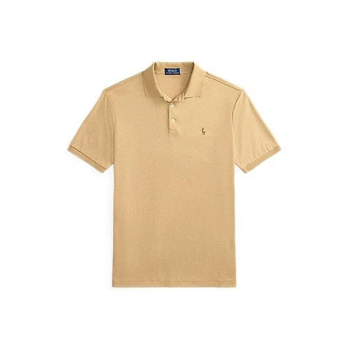 Polo Ralph Lauren Mens Classic Fit Soft Cotton Polo Shirt Size Large Camel Brown