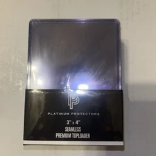 Lot Of 10 Platinum Protectors 3" X 4" Platinum Toploader for Trading Cards Clear