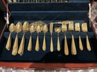 Lifetime Cutlery IC Gold Stainless Flatware Set 36pc Service for 8 Wood Case — photo 2