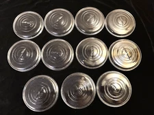 Clear Glass Lid Wire Bale Bail WIDE MOUTH 3 3/8" Mason Canning Jar BALL KERR