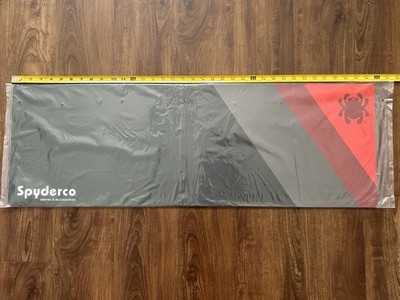 Spyderco Dealer Exclusive Work Mat 12  x 36  MAT05 Black / Gray / Red Bug Logo
