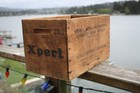 Western Xpert shotgun shell wood shipping box, nailed, 14-3/8x9x8-3/4". — photo 1