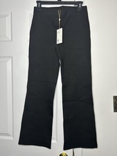 QUINCE Ultra-Stretch Ponte Straight Leg Pants Black Small MSRP $108