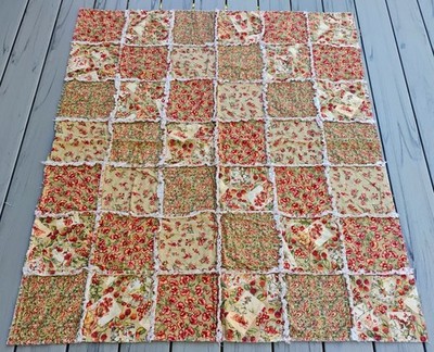 Vintage Fabric Rose and Hubble Cicely Mary Barker Flower Fairy Fairies 2 Tan Rag