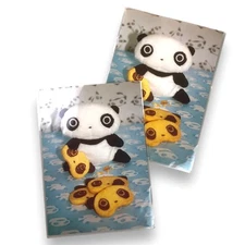 Tarepanda Panda Postcard San-X  Rare 1999 Japan Plush Cookies Kawaii Photo