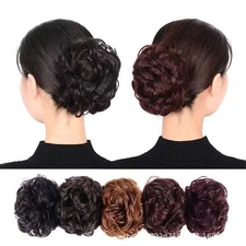 Handmade Short Curly Clip On Ponytail Hairpiece for Women Suitable for All Hair
