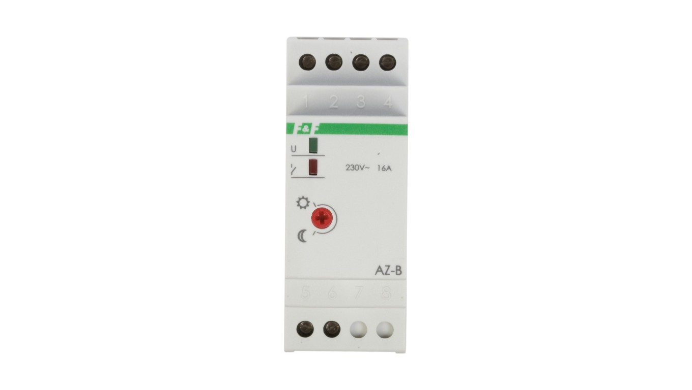 Dusk to Dawn Machine 16A 230V 2-1000lx DIN AZ-B