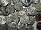 $40 DOLLARS FACE IN 1965 TO 1976 40% SILVER IN KENNEDY 50C AND WASHINGTON 25C