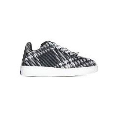 Burberry NIB Box Knit Sneakers in Black and White Check Size  display picture 3
