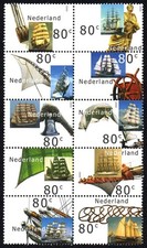 NETHERLANDS 2000 Sail 2000 Amsterdam - ships blok of 10 NVPH 1909/18 MNH  B03
