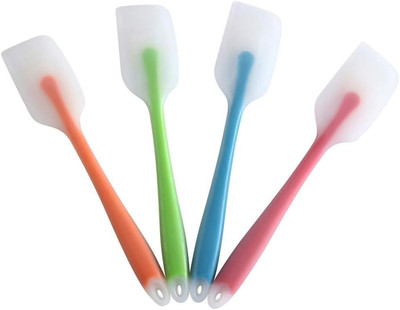 Silicone Spatula Set of 4 - Heat Resistant Flexible Spatula 450F with Stainless