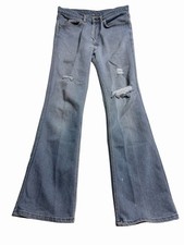 Vintage Levi s 517 0217 Boot Cut 80s USA 1980s VTG Denim Blue Distressed 31X31