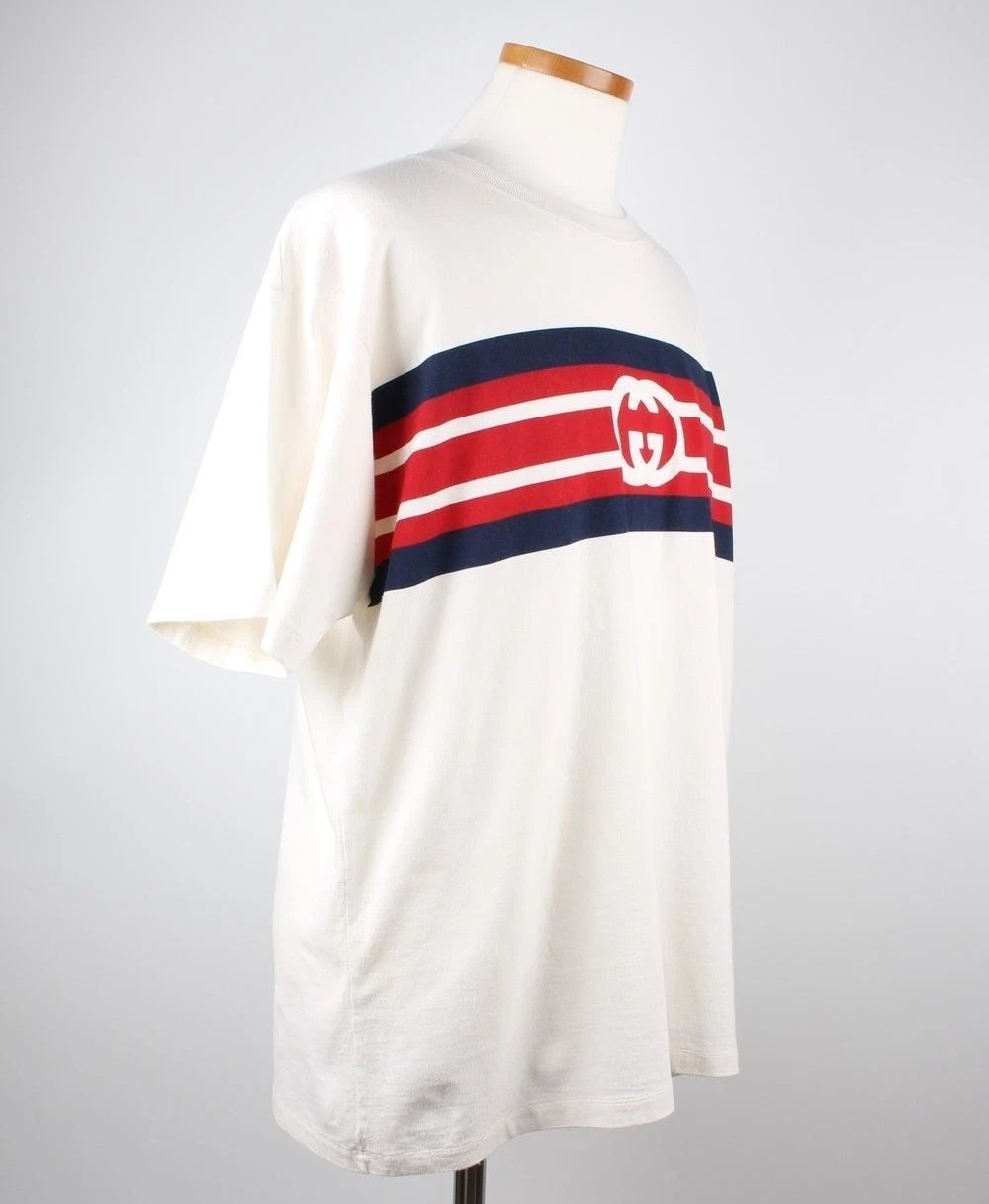 T shirt Gucci GG con logo a righe S 71359997