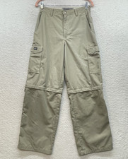 Quiksilver Cargo Pants Boys 29x18 Convertible Zip Off Hiking Outdoor Pockets