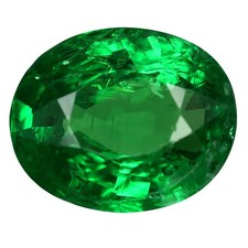 1.92 ct Oval 8.82 x 7.20 mm Tanzania Natural Green Tsavorite Garnet