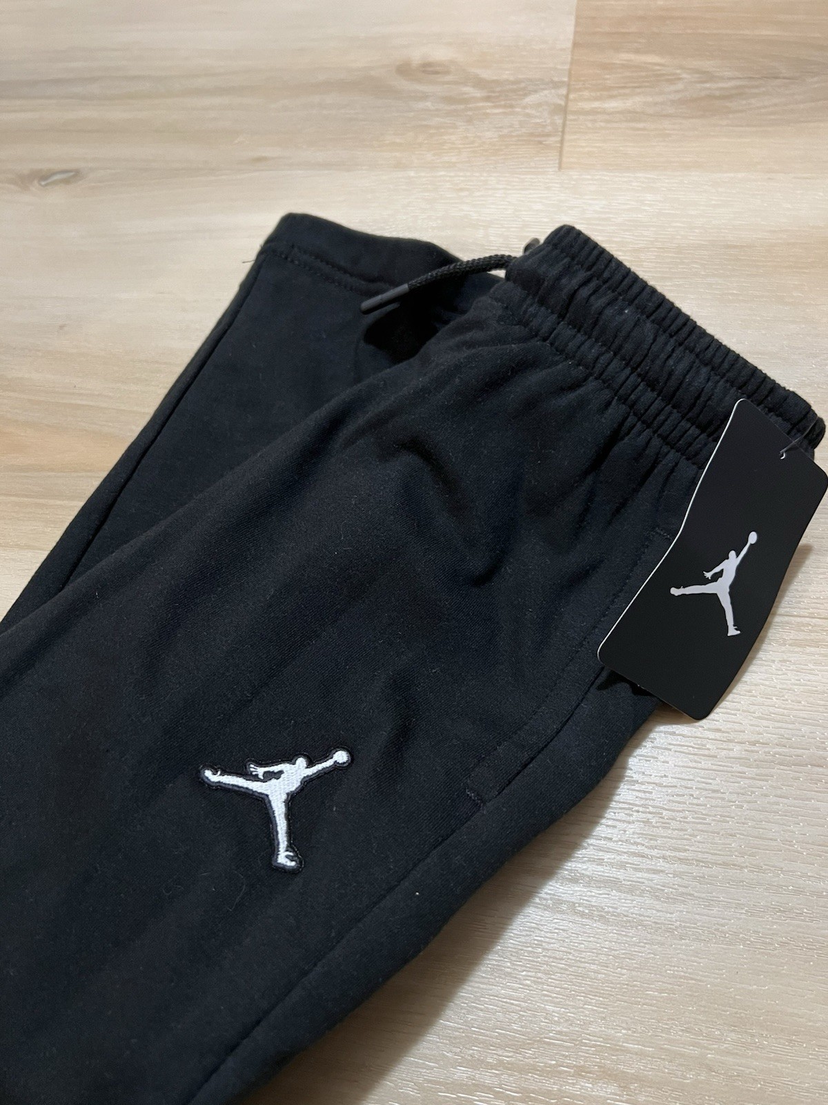 NWT Jordan Girls Black Athletic Pants Sweatpants Size 6x NEW 35C135-023