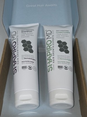 Brand New! Shapiro MD DHT Fighting Hair Shampoo & Conditioner Set 8 oz EACH