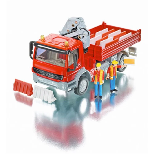 CAMION MERCEDES CON BRACCIO GRU 1:50 Siku Camion Modellino Nuovo - Immagine 2 di 3