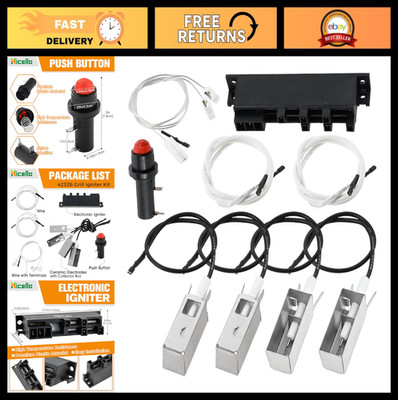 Grill Igniter Kit Replacement for Weber Summit D6 & Platinum D6 Grills - Easy In
