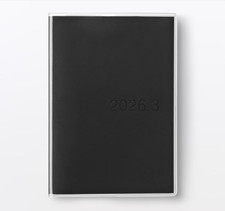 MUJI 2026 Vertical Weekly Planner Schedule March Start Monday Begin B6 Black Jpn