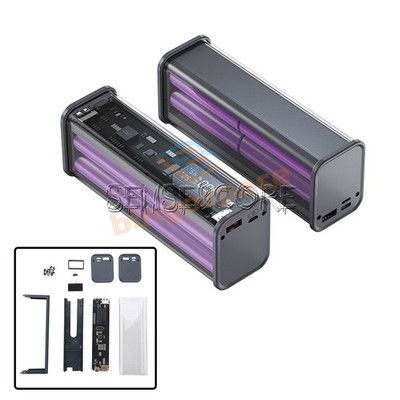 22.5W DIY PD Fast Battery Charger Case Power Bank Box Kit For 8PCS 18650 Battery