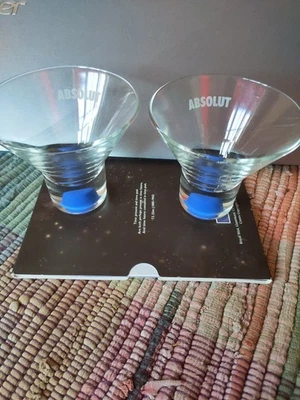 Absolute Vodka Shot Glasses x 2 Brand New - Image 1 of 3