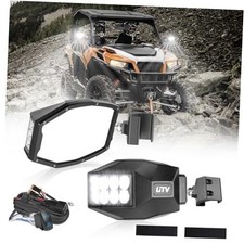 UTV Side Mirrors with LED Lights, UTV Side Rear View Mirrors for Pro Pro-fit