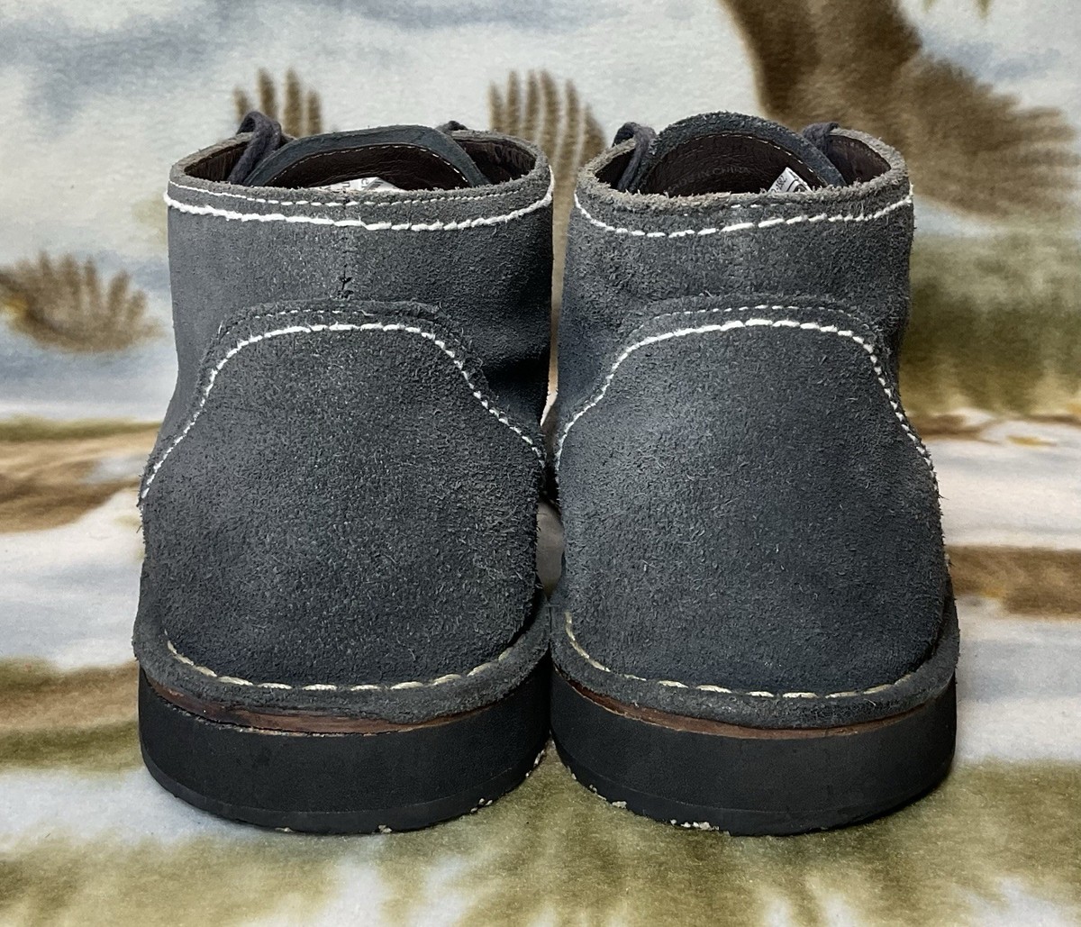 John Varvatos Star USA Hipster Suede‎ Chukka Boots with Tire  display picture 1
