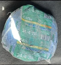 Syston Cable Technology Cat5E 250 ft. Blue 24-4 Plenum Twisted Pair Cable