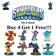 Skylanders Swap Force Figures - Buy 4 Get 1 Free - Flat $6 Shipping