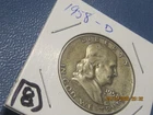 New Listing1958 d Franklin Half Dollar, Unc- 90% Silver - 0.3617 Troy Ounces, #