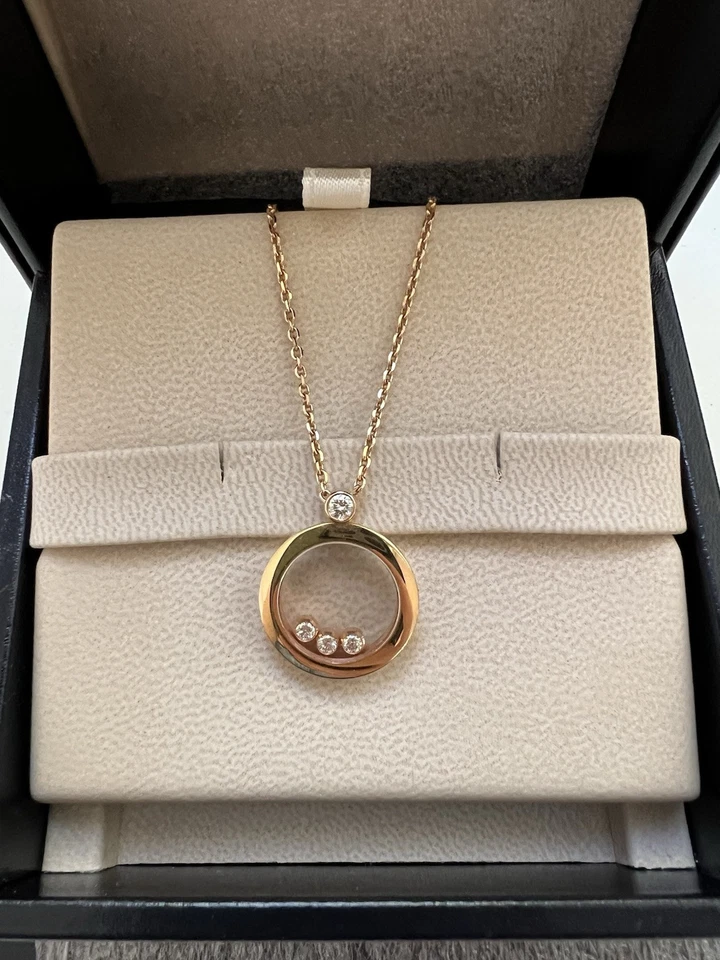 Chopard Pendant With 4 Diamonds And Chain $4,880 - Image 3 of 4