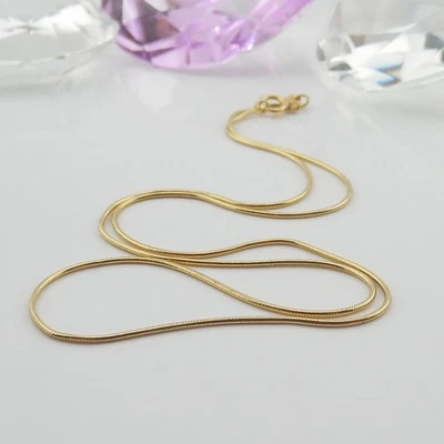 Kette Collierkette Schlangenkette 750 Gelbgold 18K ohne Besatz 3,1 Gramm 41 cm - Bild 1 von 4