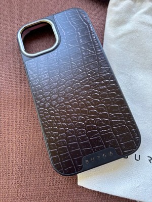 BURGA Black Crocodile  iPhone 15 Hülle - Elite Dark MagSafe - NEU -