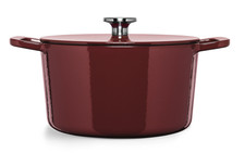 Fissler Gusseisen Topf Ø24 cm Burgunderrot Moments Collection