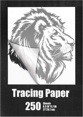 Tenare 250 Sheets Carbon Tracing Paper for Drawing 8.3 x 11.7 Inch, Clear 