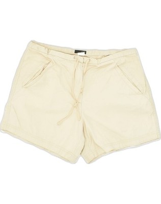 J. Crew Damen Hotpants US 6 Medium W30 cremeweiß Baumwolle AF64