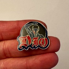 DIO Holy Diver PROMOTIONAL 1983 Warner Brothers Logo Metal Enamel Pin